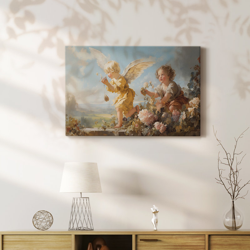Angel - Toile tendue avec châssis Premium - Prêt à accrocher, H 18 po x l 27 po