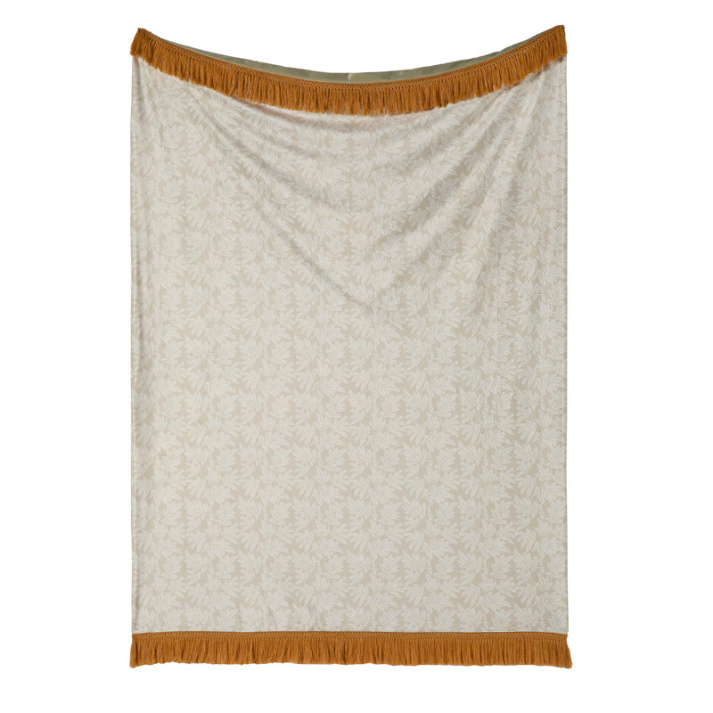 17 Stories Throw , Sage Green/Brown