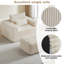 Très grande chaise longue d'intérieur avec repose-pieds 62,5 po Latitude Run®, aucun assemblage requis-1441597471