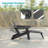 Dierker Plastic/Resin Folding Adirondack Chair  with Ottoman-1559356987