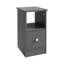 Single-Drawer Nightstand in Starry Grey