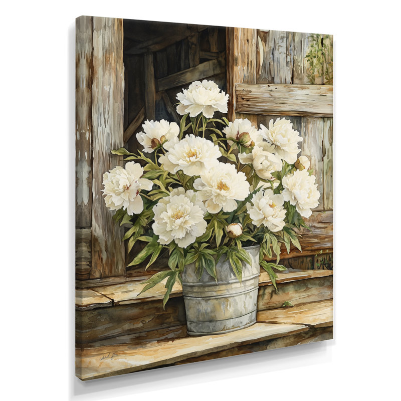 Paulette - impressions murales florales, H 32 po x l 16 po, Toile tendue, Ne s’applique pas