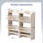 42.9 Inch Slatted Style 4 Flip Door Shoe Cabinet With Tabletop Baffle-1089585533