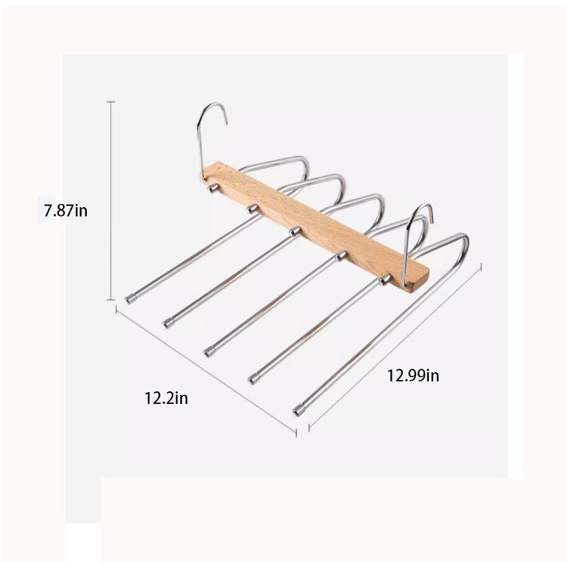 Darell Wood Non-Slip Multi-Layer Hanger, 1