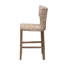 Tabouret de comptoir moderne bohémien gris Kubu Rattan