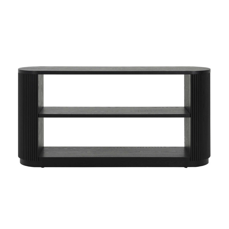 Modern Entryway Console Table, Black