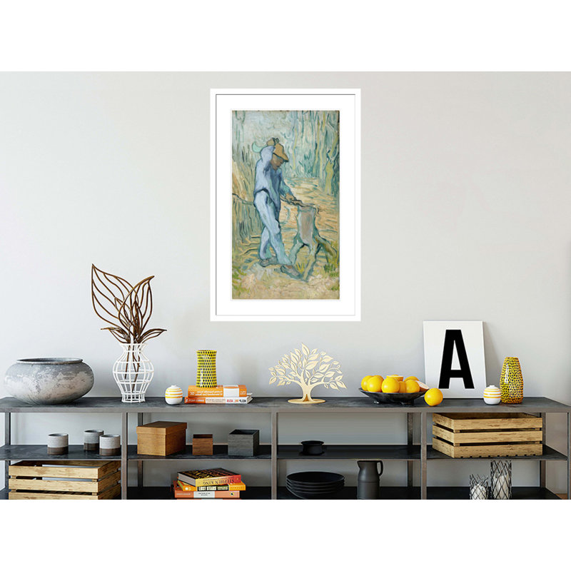 «The Woodcutter» (d'après Millet) par Vincent van Gogh, impression giclée encadrée, H 21,75 po x l 14,84 po