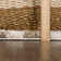 Cabble Checkered Machine Woven Polyester Area Rug in Tan/White