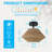 9.6" 1-Light Boho Natural Hemp Rope Semi Flush Mount Light,For Living Room, Kitchen, Hallway(Bulb Not Include)