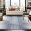 Tapis ivoire / bleu de style sud-ouest Gonzalez-22736442