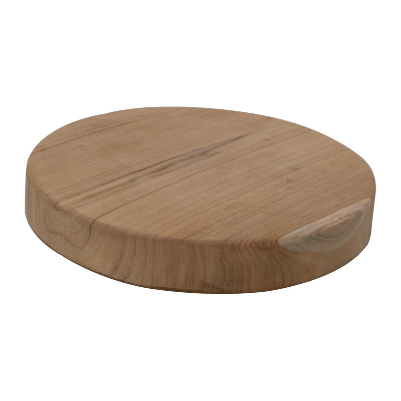 Teak Round Block Cutting & Serving Board