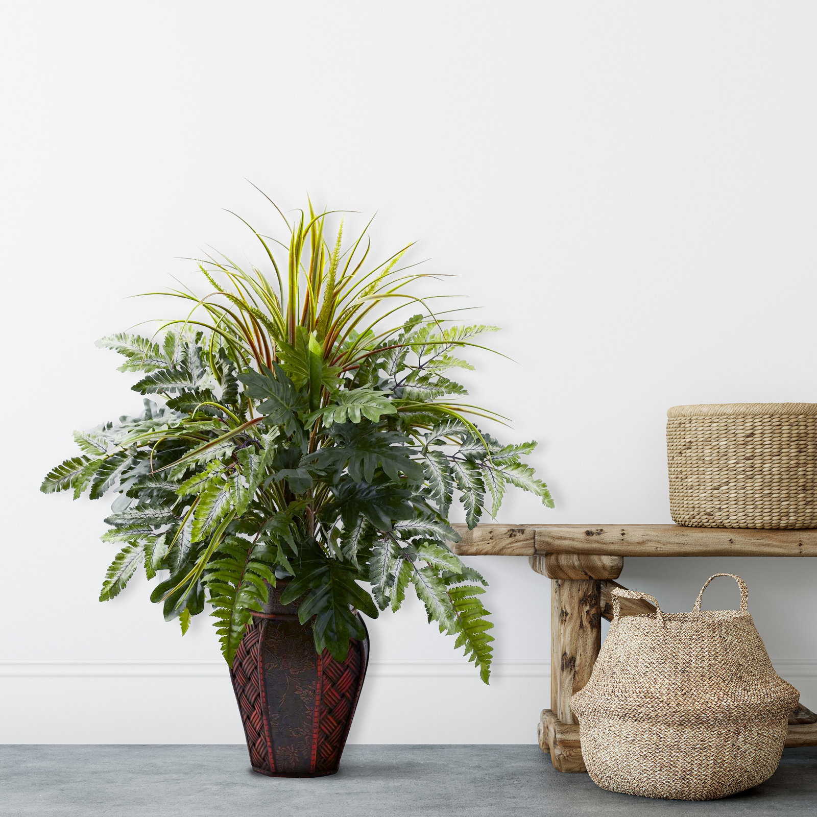 Thisbe 29 " Fern Plant in Planter