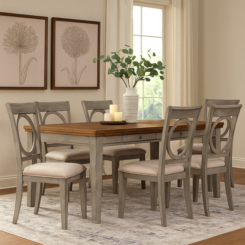 Extendable Dining Table, Gray