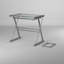 Bryanna Glass Top Metal Base Computer Desk-22494029