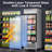 Coolake 27” W Glass Doors Commercial Display Freezer, 23 Cu.ft Stainless Steel Auto-defrost Merchandiser Freezer, Reach-in Upright Freezers With Led Lighting For Restaurant Retail Shop Store Home Office