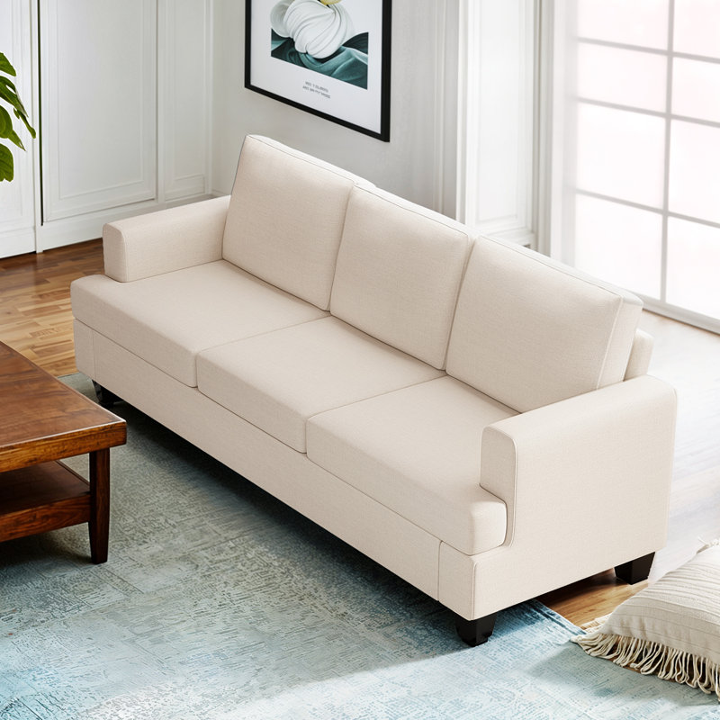  Canapé 3 places Morden, Beige, H 29,13 po x l 84,65 po x P 32,28 po
