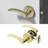 Brook Passage Door Lever Modern Concealed Design For (Hall & Closet) – Sleek Minimalist Style in Brushed Champagne Gold-125873637
