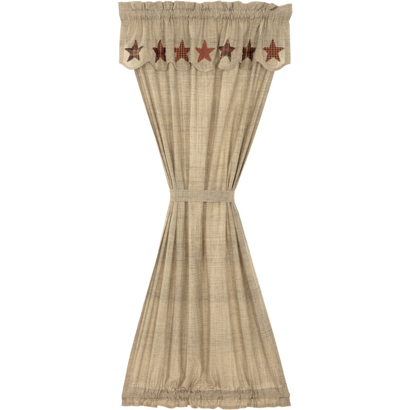 Panneau de rideau simple 100% coton Abilene