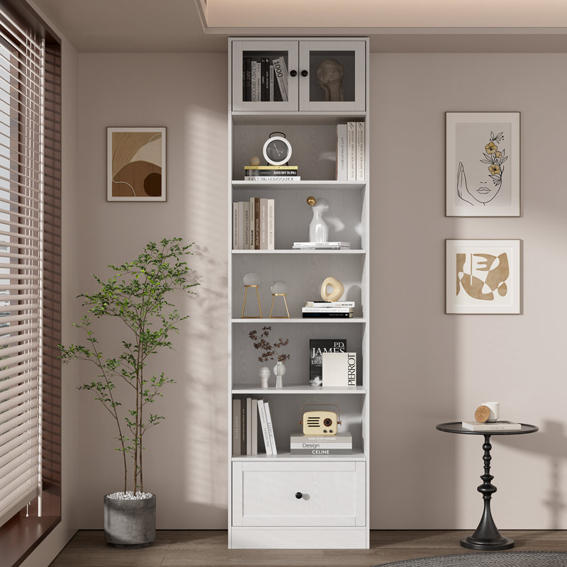Garde-manger autoportant de 86,7 po x l 23,6 po avec 6 tablettes et 1 tiroir
