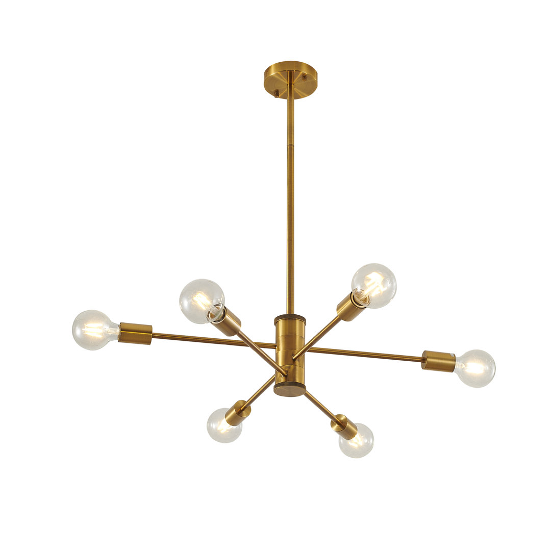 Kinman Modern 6-Light Sputnik Chandelier Mercer41 