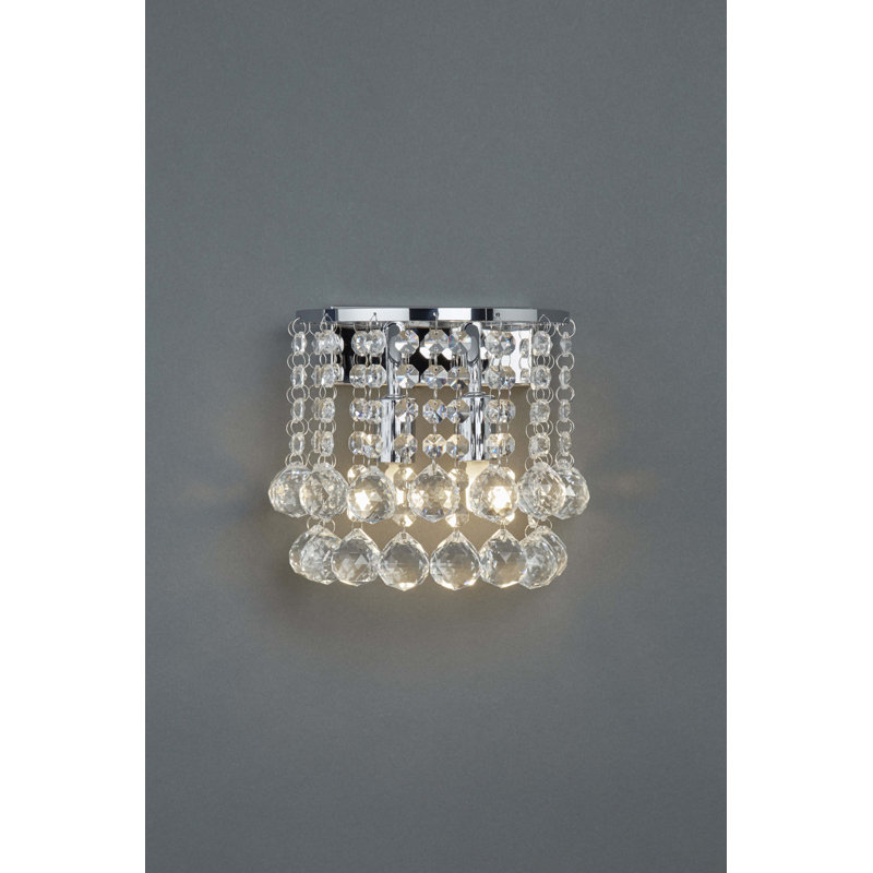 Axl Flush Mounted Sconce, Chrome