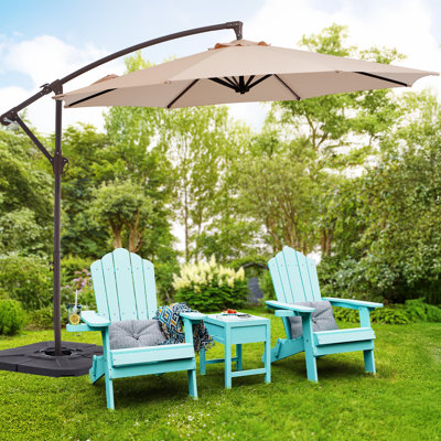 10 ft Round Patio Cantilever Umbrella