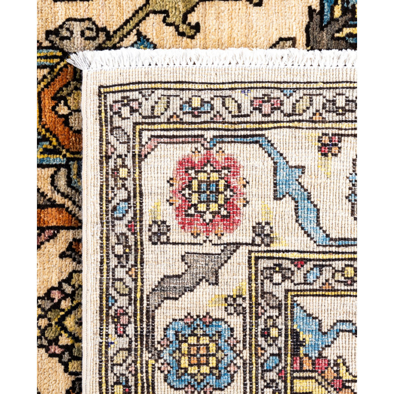 Serapi One-of-a-Kind 4' 0" X 5' 11" Hand Knotted Area Rug