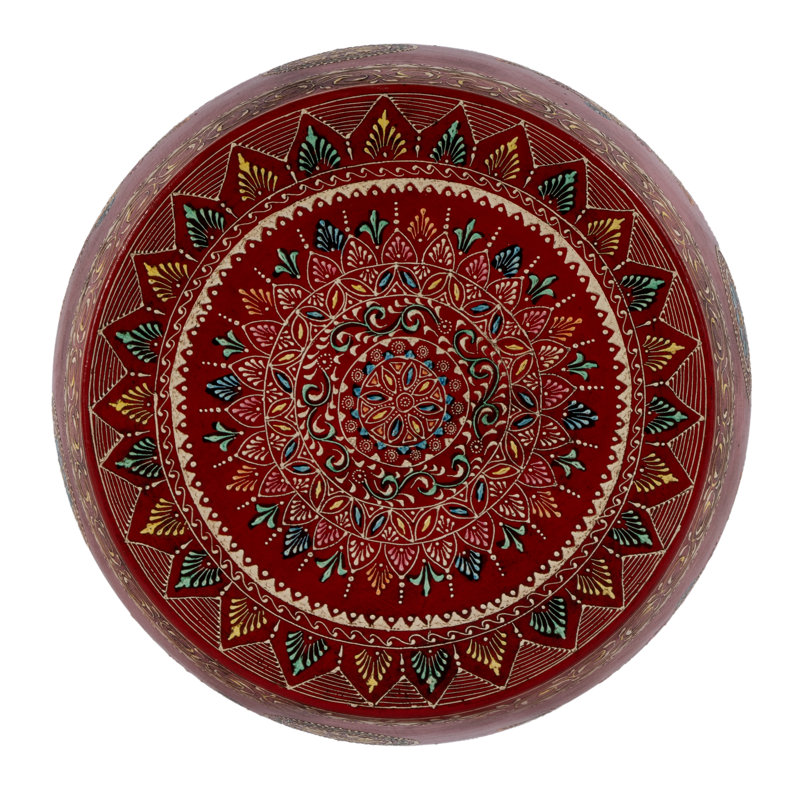 Imani 17" W Round Iron Drum Side Table