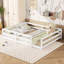 Lit pleine grandeur en bois de pin blanc, clôture pour bois multifonctionnel et confortable avec 15,7 pouces, aucun sommier requis, conception stable, assemblage rapide-1540633677-1540633674