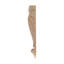Grand corbeau en bois d'acanthe massif sculpté à la main 24 po x 6-7 / 8 po x 3-1 / 2 po-75104894