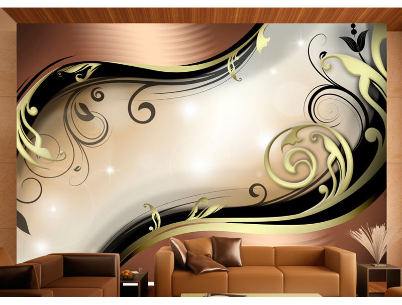 Golden Glow 2.8m x 400cm Wallpaper, 300 cm L x 231 cm W