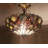 Chloe Lighting PRISMA Semi-Flush Ceiling Fixture – 13.8" H Tiffany-Style Stained Glass 2-Light Ceiling Light with 16" Shade