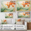 «Green Flowing Petals - Abstract Botanicals», impressions encadrées-2146276070-2146276069-2109630182