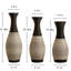Ensemble de 3 vases de bureau sur pied artificiels classiques