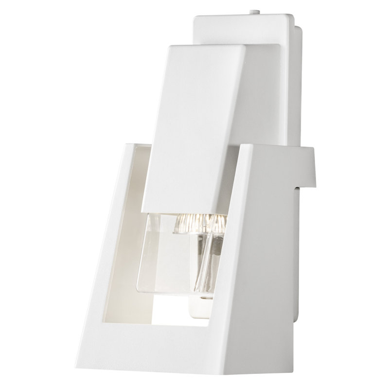 Potenza Outdoor Flush Mount, Lacquered white