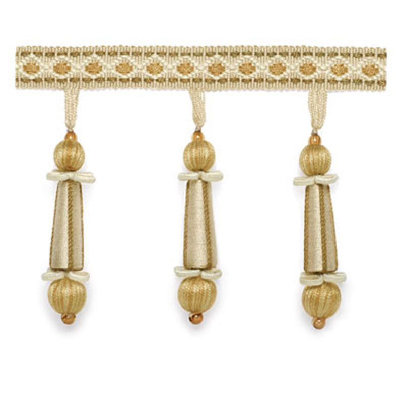 Addington Molded Tassel Fringe, Taupe/Tan