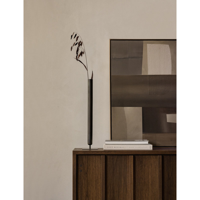 Stance Brass Table Vase, 19.7" H x 4.3" W x 4.3" D