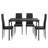 Otisco Tempered Glass Space-Saving 5-Piece Dining Set-15164473
