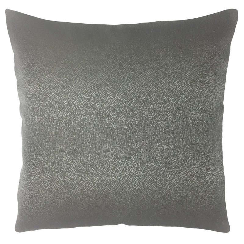  Coussin intérieur / extérieur Feather, 22 po x 22 po, Gris
