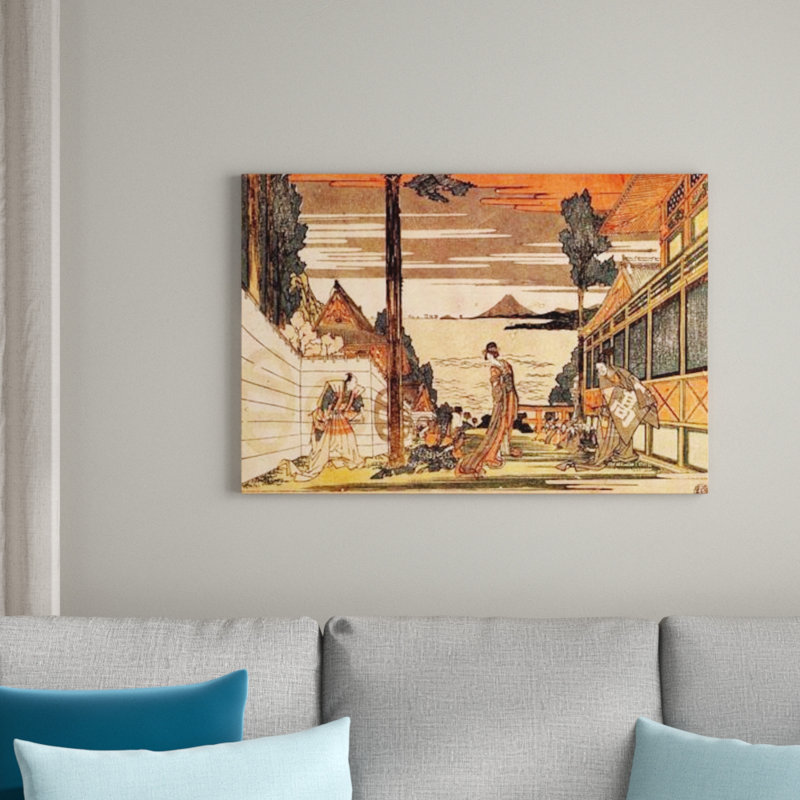 Hokusai - Wrapped Canvas Painting, 60cm H x 90cm W x 1.8cm D