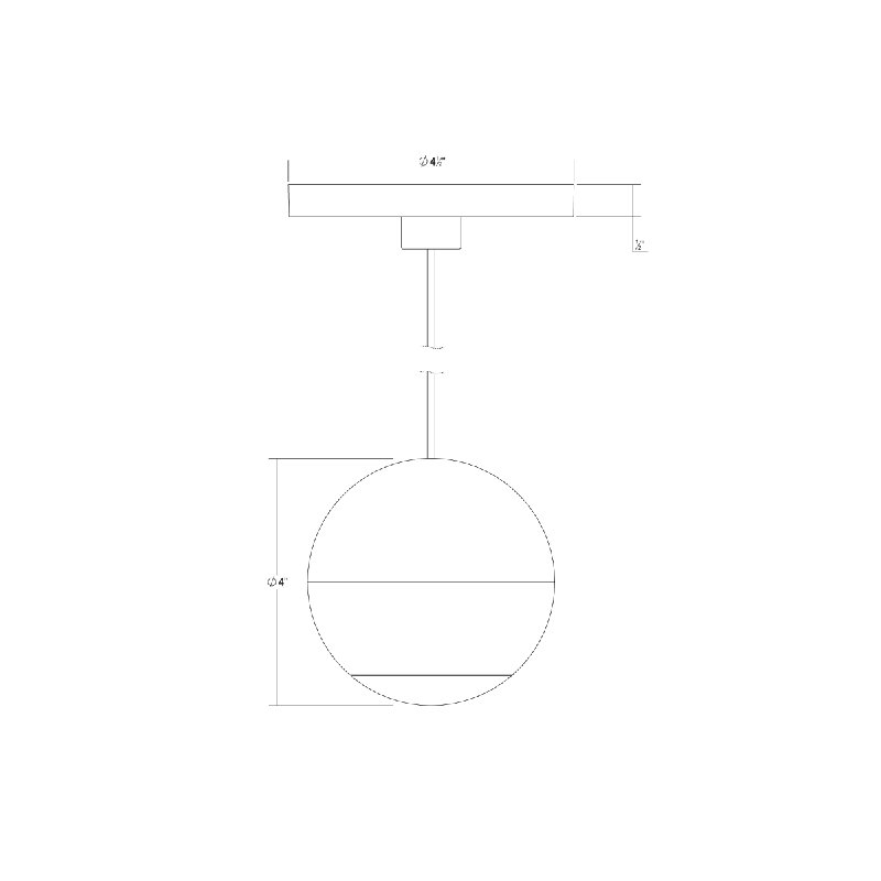 Hemisphere 5 - Light LED Pendant, Textured White, 1