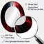 «Sosthina Red Black Contemplative Abstraction VI - Waves Unique Wall Mirror, Red-1786478687-1786478683