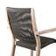 Chaises de patio confortables, conception en corde de bois d'eucalyptus pour l'extérieur