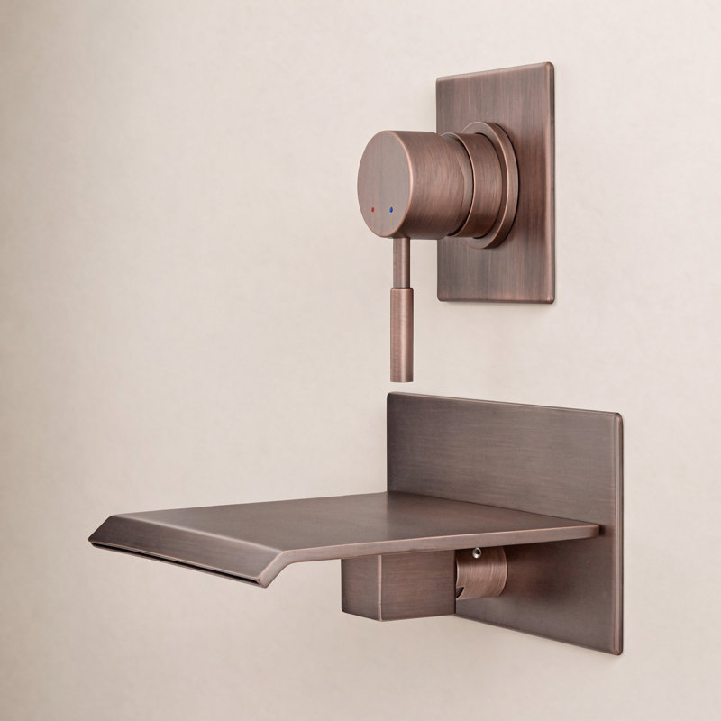 Lavelle Wall-Mount Waterfall Tub Faucet, Oil Rubbed Bronze