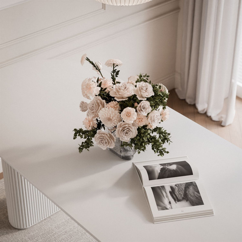 Dining Table, Matte White