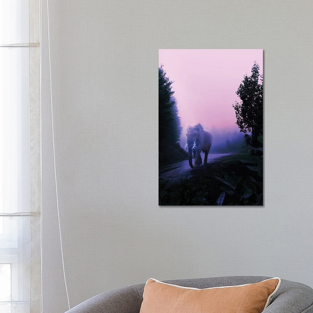 Elephant by Milos Karanovic - Wrapped Canvas Print