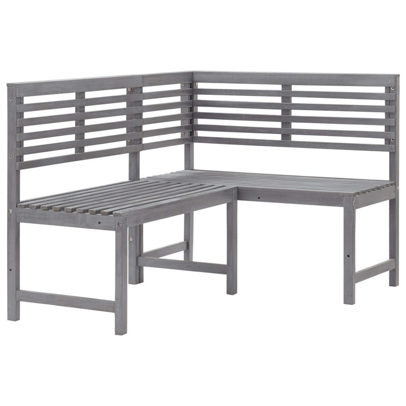 Banc de jardin en bois, Gris