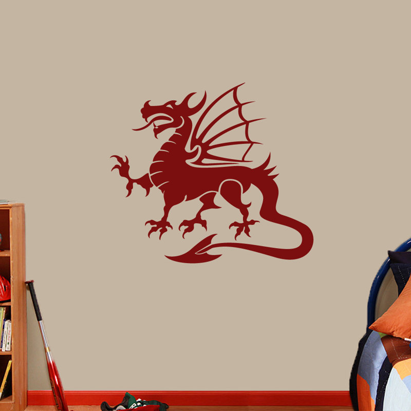 Décalcomanie murale dragon mascotte, Canneberge