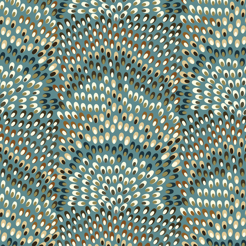 Papier peint Jandaya High Desert, Bleu, Papier