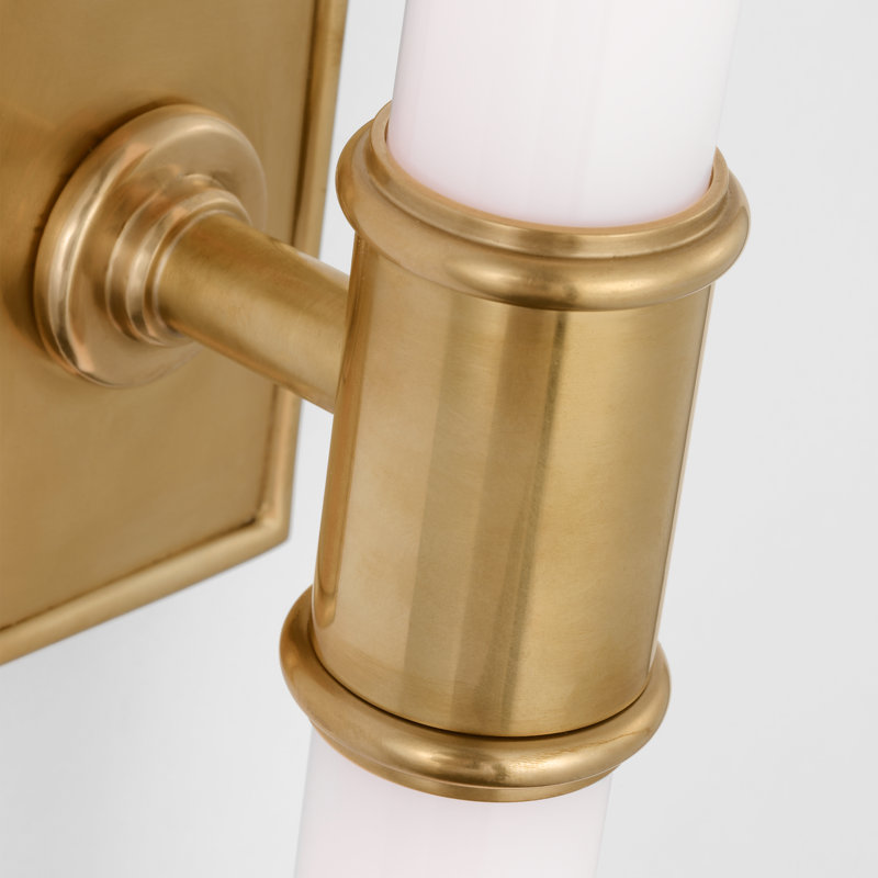 Owen 2 - Light LED Bath Sconce, Antique Burnished Brass